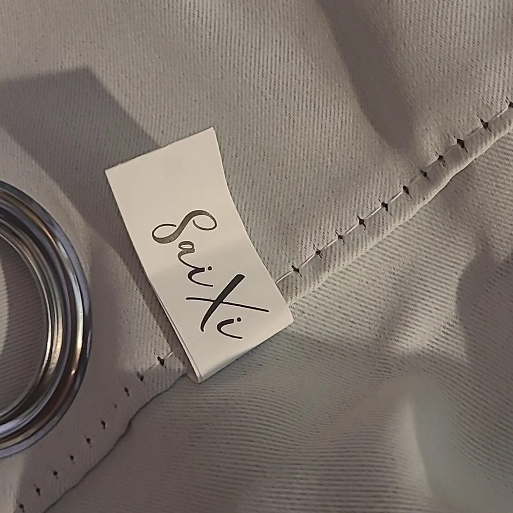 New! Classic White blackout darkening curtain panel 42 x 84 silver grommets
